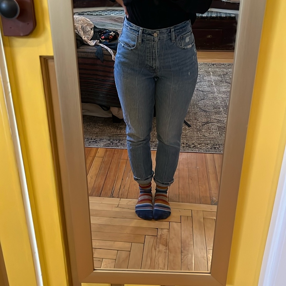 Abercrombie & Fitch Curve Love Mom Jeans